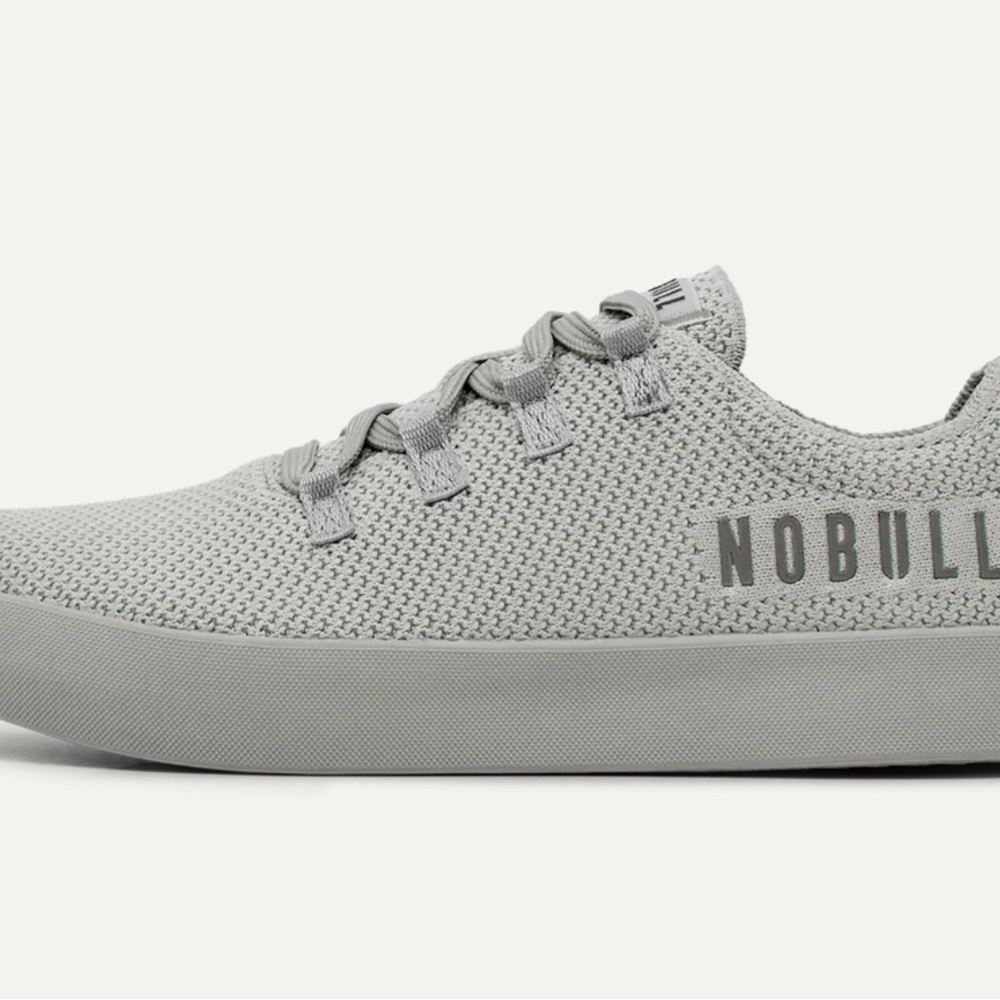NOBULL Gray Minimalist Sneakers with Breathable Mesh
